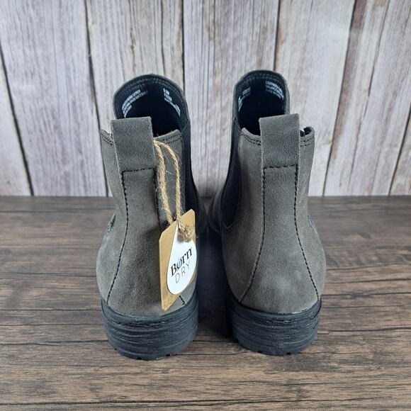 Born Cove Slip On Leather Chelsea Ankle Boots Gray Women's Sz 9.5 M (NWT) - Picture 4 of 9